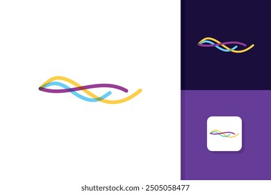 air flow logo design vector template