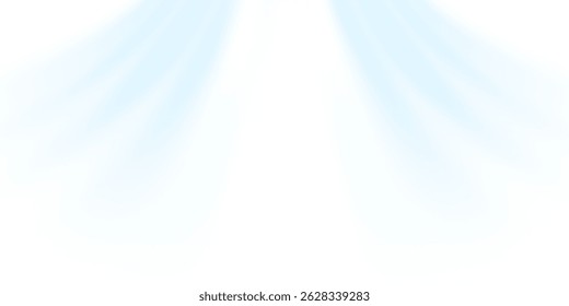Conjunto de fluxo de ar de elementos vetoriais sobre um fundo branco. Efeito de luz abstrato soprando de um ar condicionado, purificador ou umidificador. Movimento dinâmico de fluxo desfocado