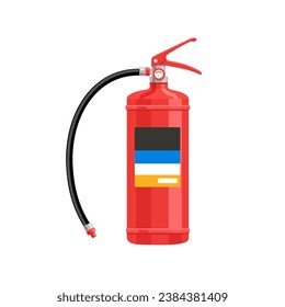 Air foam fire extinguisher. Flat vector illustration isolated on white background. Icon.