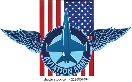 Air Force. Aviation Army. fighter jet.  