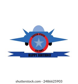 Air Force Birthday Vector Design
