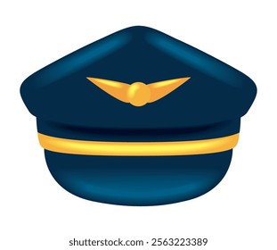 air force captain cap uniform isolated