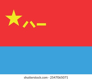 Luftwaffenflagge der Volksrepublik China, Vektordesign