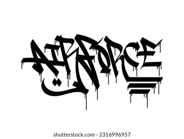 AIR FORCE graffiti tag style