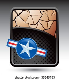 air force graphic on bronze cracked backdrop