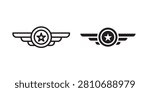Air force icon editable symbol EPS10..