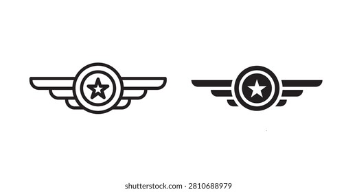 Air force icon editable symbol EPS10..