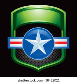air force icon in green display