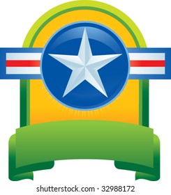 air force icon on green display