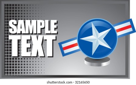 Luftwaffensymbol auf silbernem Banner