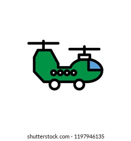 Air force line icons