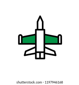 Air force line icons