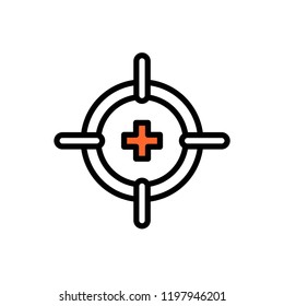 Air force line icons