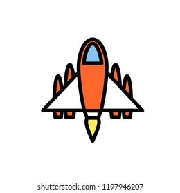 Air force line icons