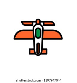 Air force line icons