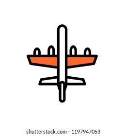 Air force line icons