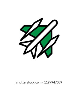 Air force line icons