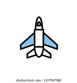 Air force line icons