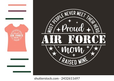 Air force mom t shirt design