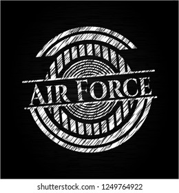 Air Force on chalkboard