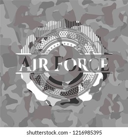 Air Force on grey camo texture