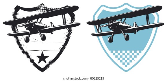 Air Force Shield Plane: vector de stock (libre de regalías) 80825215 ...