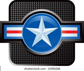 air force symbol on web button