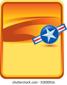 air force symbol tilted on gold background