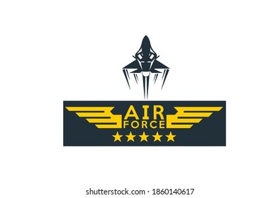 Air force vector design to print on t shirts and merchandises