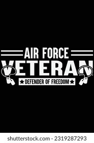 Air Force Veteran Defender Of Freedom eps cut file for cutting machine