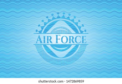 Air Force water emblem. Vector Illustration. Detailed.