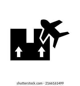 air freight icon or logo isolated sign symbol vector illustration - high quality black style vector icons
