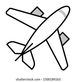 air freight thin line vector icon