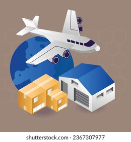 air freight world logisticsn delivery victor
