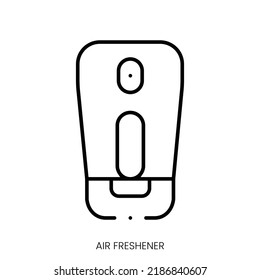 Lufterfrischer-Symbol. Lineares Zeichen einzeln auf weißem Hintergrund. Vektorgrafik