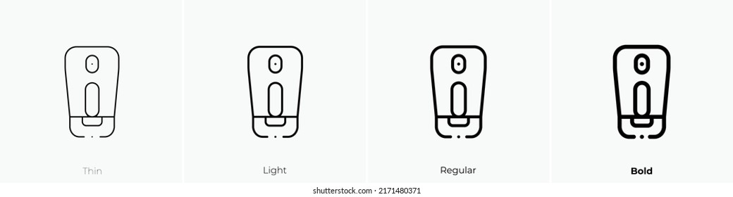 air freshener icon. Thin, Light Regular And Bold style design isolated on white background