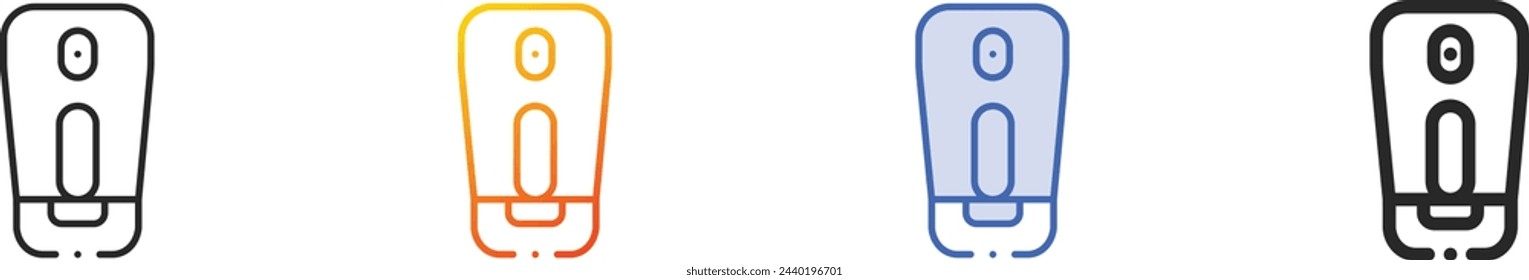 air freshener icon.Thin Linear, Gradient, Blue Stroke and bold Style Design Isolated On White Background