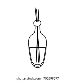 air freshner bottle with sticks and fragrance icon image