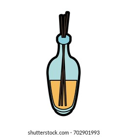 air freshner bottle with sticks and fragrance icon image