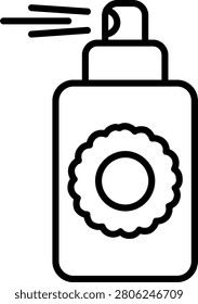 Air Freshner Line Icon Vector Design
