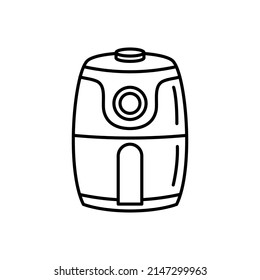 Air fryer icon. Cooking fry appliance icon outline vector.