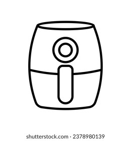 Air fryer icon isolate white background vector stock illustration