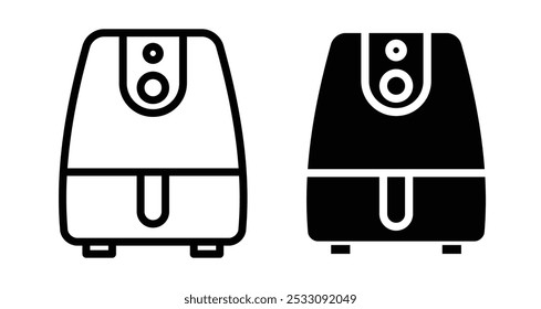 Air Fryer icon line style. EPS10