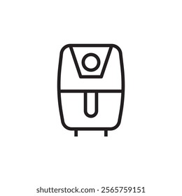 air fryer icon vector outline eps editable