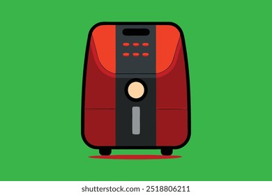 Air Fryer vector art illustration.