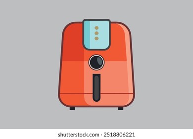 Air Fryer vector art illustration.