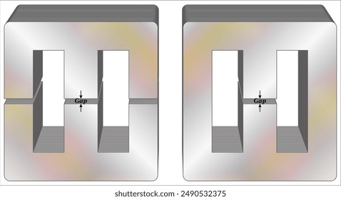 Luftspalt in magnetischen Kreisen ist ein Begriff, der verwendet wird, um einen beabsichtigten Spalt zu definieren, der im magnetischen Material zurückbleibt.