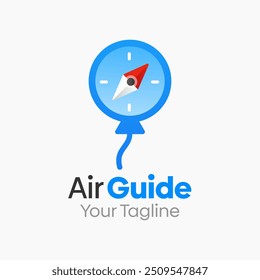 Air Guide Logo Design Template. Good for Business, Agency, Community and Organization