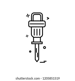 air hammer icon vector design 