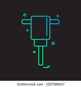 air hammer icon vector design 